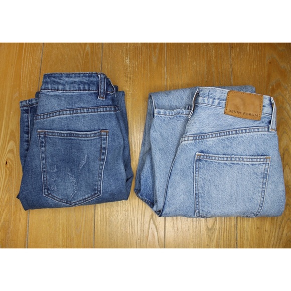 Distressed High Rise Mom Jean Bundle Lot l&M Black Label Denim Forum 25 1 - Picture 15 of 15